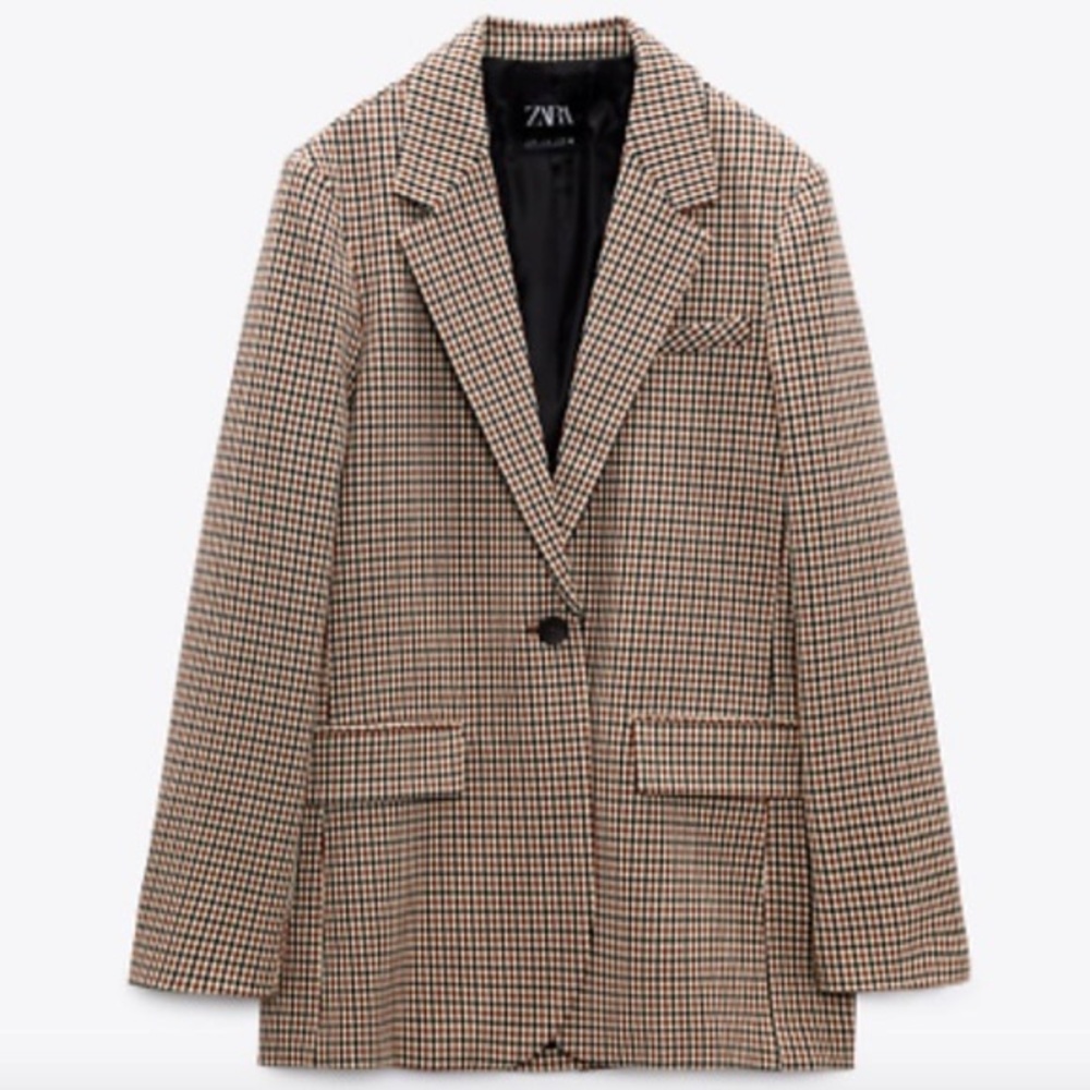 Zara Plaid Blazer